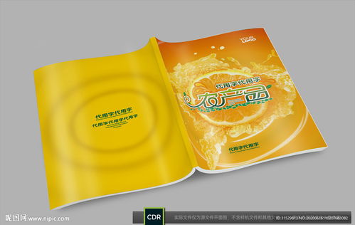 画册封面 动感水果橘子农产品图片